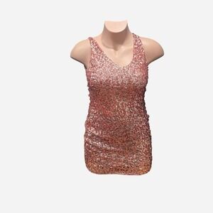 WOMENS PINK‎ SEQUIN MINI DRESS